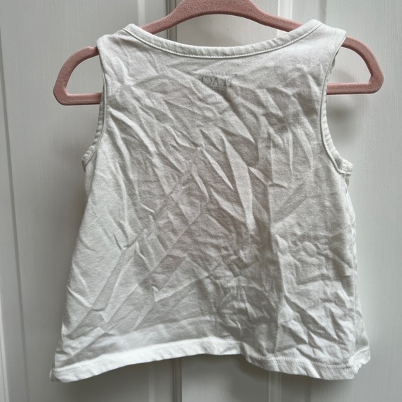 The Children’s Place 18-24M Summer Cutie White and Orange Girls Tank Top - Picture 3 of 4